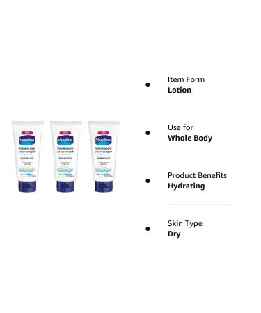 Vaseline Intensive Care Advanced Repair Fragrance-Free Body Lotion 2oz Travel Size (Pack of 3) - Buy Online on SooperMarket.com