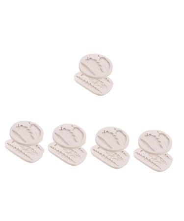 Alipis 10 Pcs Leaf Mold Christmas Silicone Molds Silicone Gummy Molds Adorable Baking Molds Leaves Cookie Molds Cake Decorating Cake Baking Mold Silicone DIY Mosaic Epoxy White Silica Gel