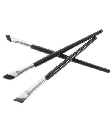 FOYTOKI 3pcs Set Eye Brush Eyeliner Tool Applicator Eyeshadow Brush Angled Makeup Brush Concealer Brush Wood