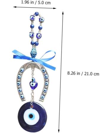 Zerodeko 1pc Blue Eyes Pendant Turkish Evil Eye Beads Birthday Gift Crystals Beads Wallet Keychain Decor Turkish Devil s Eye Pendant Devil Eye Diamond Driving Recorder Alloy - Buy Online on SooperMarket.com