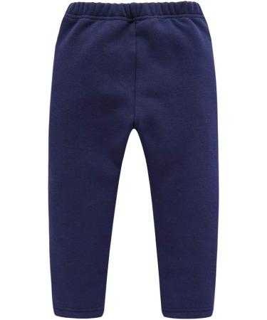 Mud Kingdom Boys Fleece Pants | Tight Fit Winter Warmth | 6-7 Years | Stars Navy Blue - Buy Online on SooperMarket.com