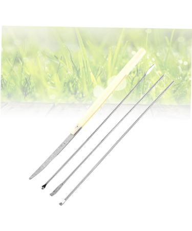 Stainless Steel Ear Tool Set - Long Handle Ear Pick, Scoop, Spoon - Silver Ear Suit Set - Buy Online on SooperMarket.com