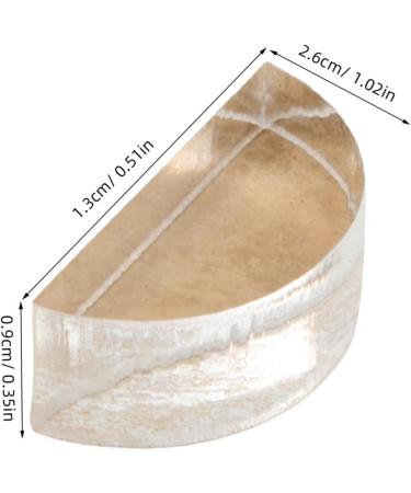 Hemoton Eye Shadow Plate Highlighter Press Stamp Blush Press Stamp Makeup Repair Tool Tamper Acrylic 2.60X1.30X0.90CM Transparent - Buy Online on SooperMarket.com