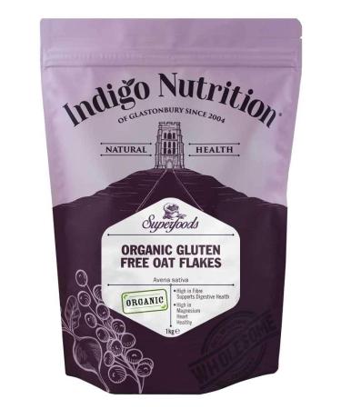 Indigo Herbs Organic Gluten Free Fine Oat Flakes 1kg