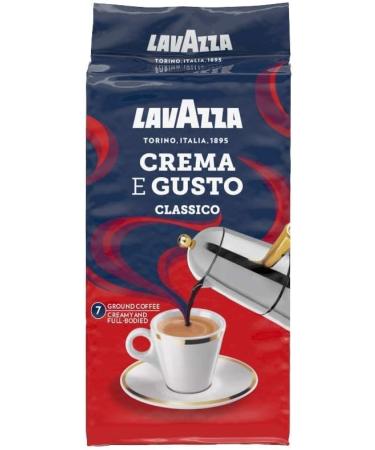Lavazza Crema e Gusto Arabica and Robusta Dark Roast Ground Coffee 250 g (pack of 8) & Qualita Rossa Arabica and Robusta Medium Roast Ground Coffee 250 g (Pack of 12) Crema e Gusto + Medium Roast Ground Coffee 250 g  - Buy Online on SooperMarket.com