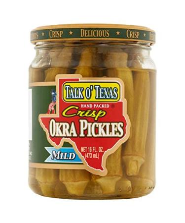 Talk O Texas Okra Pickled Mild - 2 Count (Pack of 2) - Buy Online on SooperMarket.com