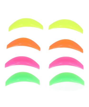 Lash Pads - 4 Pairs Reusable Soft Eyelash Perming Curlers in Mixed Colors | Beauty Salon Essentials | International Shipping Available - Buy Online on SooperMarket.com