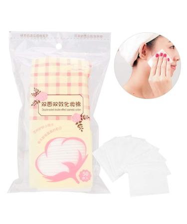 50PCS Cotton Pads - Disposable Facial Cleansing Makeup Removal Wipes for Women & Girls | Nonwoven Makeup Remover - Buy Online on SooperMarket.com
