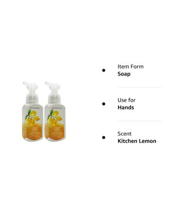 Bath and Body Works Kitchen Lemon Foaming Hand Soap - 8.75 oz (2-Pack) - Buy Online on SooperMarket.com