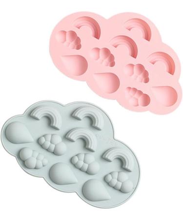 6 Pcs Silicone Mold Silicone Ice Mold Cake Mold Chocolate Mold Cookie Mold Baking Mold Biscuit Kitchen Supplies Silica Gel 22.6X14.5X1.5CMx3pcs Assorted Colorx3pcs - Buy Online on SooperMarket.com