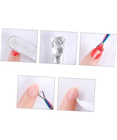 Healeved Gel Nail Polish Remover Cuticle Trimmer Nail Embellishments Cuticle Pusher Orange Hair Bow Pusher Gel Barber Station Organizer Gel Polish Remover Portable Nail Pusher Symphony medium Colorful - Buy Online on SooperMarket.com