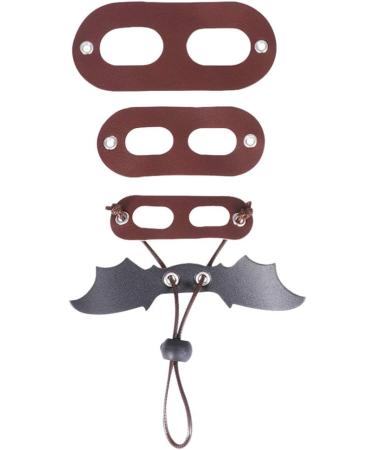 Adjustable Lizard Traction Rope Climbing Pet Belt - 3 Pieces Cool Leather Wings Leash for Training | International Shipping - Buy Online on SooperMarket.com