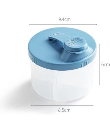 Rotating Milk Powder Dispenser | Portable Formula Storage Box with 4 Compartments | Outdoor Snack Container for Feeding Infant - Buy Now! - Buy Online on SooperMarket.com