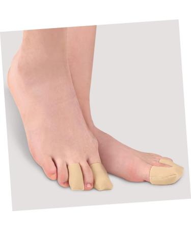 Silicone Gel Toe Protectors - 2 Pairs Soft Sleeve Covers for Runners | Hammertoe Cushion & Foot Care | 4x2.7cm - Buy Online on SooperMarket.com