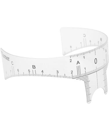Professional Eyebrow Ruler for Microblading Artists Transparent Design Plastic Lightweight and Portable with 3 Types Available for Accurate Eyebrow Shape (Nose bridge ruler Nose bridge ruler type B - Buy Online on SooperMarket.com