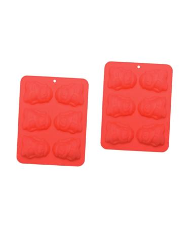 Didiseaon 2pcs Christmas Baking Molds Christmas Silicone Mold Christmas Cake Pan Santa Claus Cake Mold Fruit Tart Mold Silicone Candle Mold Ice Cubes Trays Dessert Silicone Candy Mini Fudge