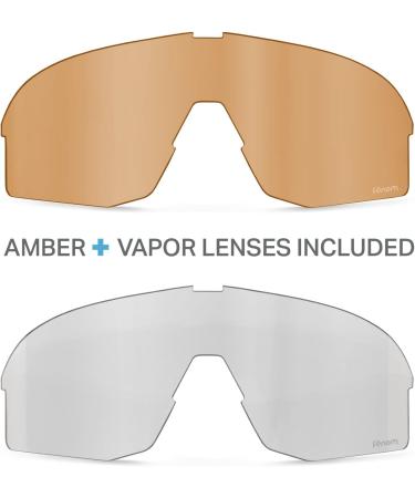 Wildhorn Radke MTB Cycling Glasses - UV400 Sports Sunglasses for Men | 3 Interchangeable Lenses - Stealth Jetblack - Buy Online on SooperMarket.com