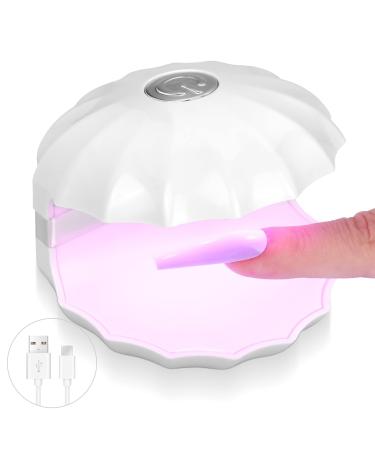 SAVILAND Mini LED Nail Lamp - 18W Portable U V LED Lamp for Gel Nails, Mini Gel Nail Lamp U V Light for Nails, Professional Quick-Dry USB Nail Dryer Manicure Curing Lamp for Gel Nail Art Home DIY
