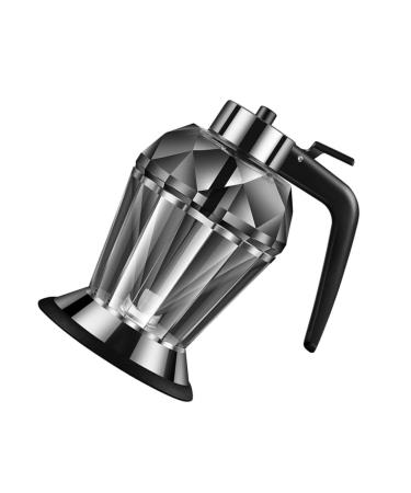 Zerodeko Oil Can Olive Oil Pot Oiler Soy Sauce Bottle Soy Sauce Dispenser Olive Oil Jar Kitchen Oil Dispenser Cruet Bottle Oil Press Glass Bottle Oil Storage Vinegar Bottle Stainless Steel 15X8.5X8.5CM Black