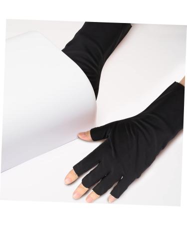 Healeved 4 Pairs Nail Gloves Manicure Gloves Protection Nail Supplies Gloves Anti Uv Gloves Uv Gloves for Nails Rays Gloves Fingerless Gloves Uv Anti Gloves Nail Anti-uv Nylon - Buy Online on SooperMarket.com