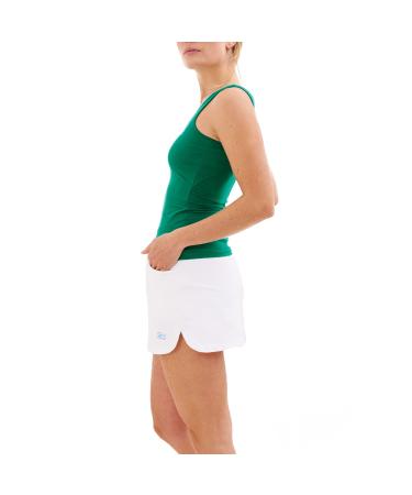 Sportkind Girls & Women Tennis Padel Fitness Running Tank Top Breathable UV Protection UPF 50+ Emerald Green 158