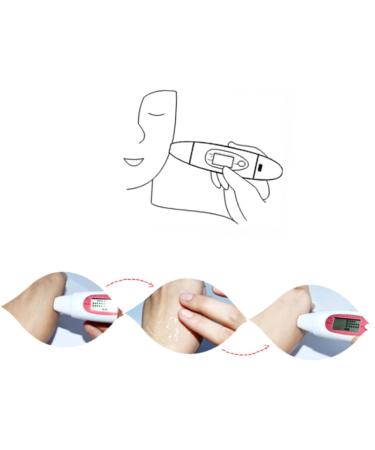 OSALADI 3 1 Moisture Meter Digital Facial Water Oil Tester Facial Moisture Oil Meter Analyzer Detector Face 13.5X2 CM White - Buy Online on SooperMarket.com