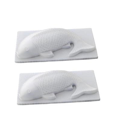 CIYODO 10pcs Silicone Molds Silicone Candy Mold Fish Cake Chocolate Mold Rice Cake Koi Carp Chinese Style
