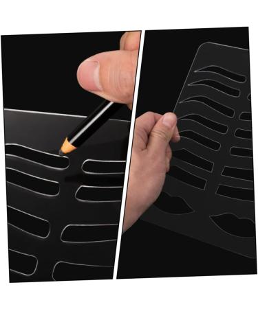 Didiseaon Eyebrow Stencil Plate Brow Template Lip Stencil Brow Practicing Tool Eyebrow Shape - Buy Online on SooperMarket.com