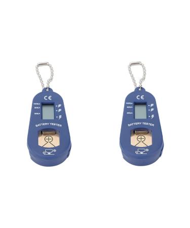 Yarzkrg 2X Button Battery Tester Keychain Pocket Portable and Battery Tester to Check Remaining Battery Power