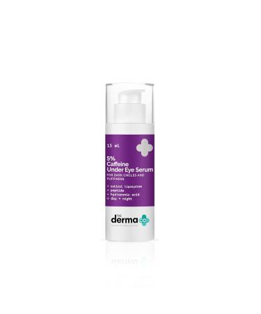 5% Caffeine Under Eye Serum | Helps Reduce Dark Circles & Puffiness | Gives Long Lasting Hydration | Gentle on Delicate Eye Skin | 0.51 Fl Oz/15ml