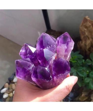 1pcs Natural Amethyst Scepter Quartz Crystals Cluster Minerals Stones fine Home Decoration Gifts Suitable for Furniture Decoration Full of Texture 50-80mm - Buy Online on SooperMarket.com