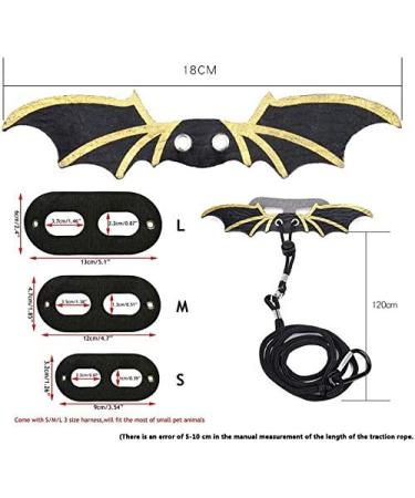 Bearded Dragon Lizard Leash Harness - 3 Size Pack Lizard Wing Traction Harness Leash for Lizard Reptiles Amphibians Small Pet Small/Medium/Large - Buy Online on SooperMarket.com