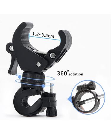 Bike Flashlight Holder - 2 Pack Universal Mount with 360 Rotation for Cycling & Riding - Buy Online on SooperMarket.com