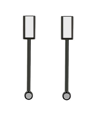 2 Pieces Magnet Stick Double-head Nail Magnet Stick Cat Eye Magic Magnet Stick for 3D Magnetic Cat Eye Gel Magic Nail Art Manicure Tool Black