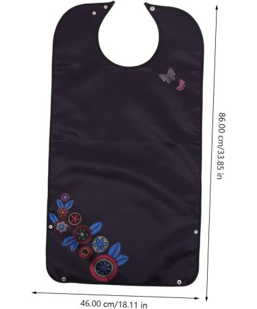 Elderly Bib Adult Washable Bibs Adult Bibs Jock Straps for Men Ihram Clothing for Men Umrah Cloths for1120 86X46CM Black1 - Buy Online on SooperMarket.com