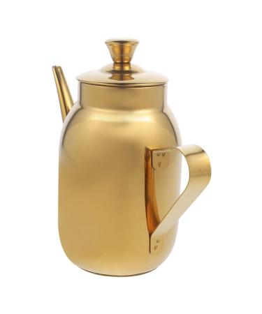 Alipis Filter Residue Oil Pot Olive Oil Home Supply Oil Dispensers Oil Jug Oil Holder Oil Container Kitchen Household Oil Container Vinegar Bottles Sauce Multipurpose Stainless Steel
