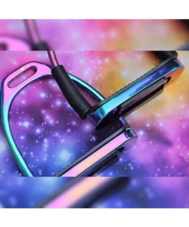 Amidale RAINBOW FLEXI SAFETY STIRRUPS HORSE RIDING BENDY IRONS S. STEEL BNWT 4.00 INCHES AND 4.75 INCHES (4.75 INCHES)