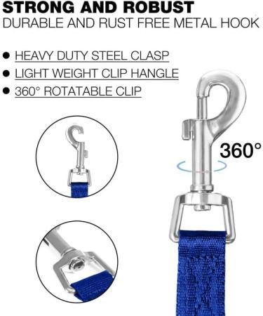 Buy Loutep Nylon Dog Towline Leash - 3m 5m 10m 15m 20m Options with Padded Handle - Strong & Durable - Blue - Buy Online on SooperMarket.com