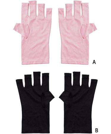 FIOERDTUIE Nail Art Glove Manicure Supplies Hand Protector Protective Gear Multifunctional Compact Size Simple Operation Nail Art Glove Pink - Buy Online on SooperMarket.com