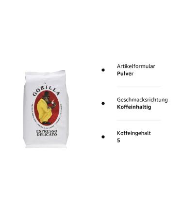 Buy Joerges Gorilla Espresso Delicato 1 kg - Premium White Coffee | International Shipping Available - Buy Online on SooperMarket.com