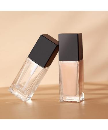 30 ml Transparent Glass Bottles with Black Lid - Premium Quality & International Shipping - Buy Online on SooperMarket.com