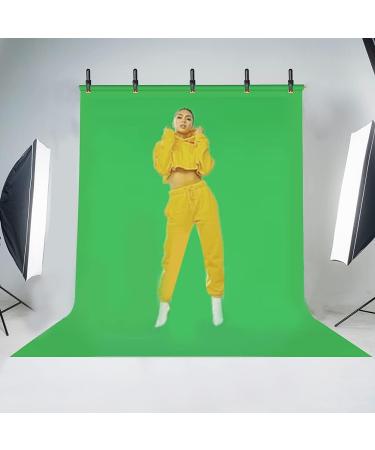 YELANGU Green Screen Backdrop Kit - 6.5X5ft Portable Studio for Streaming, Photos, Video Conferences - Buy Online on SooperMarket.com