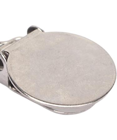 High-Quality Round Metal Pacifier Clips | Galvanized Glossy Stainless Steel | Durable & Stylish Baby Accessories - Buy Online on SooperMarket.com