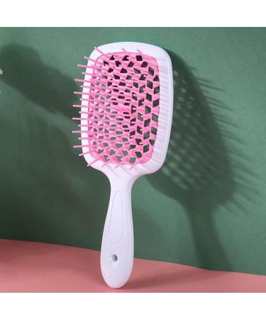Comb Women's Scalp Massage Comb Hair Brush Women's Hollowed Out Home Salon Hair Styling Tool Comb Wide Tooth Comb (Color : Blue-white) - Buy Online on SooperMarket.com