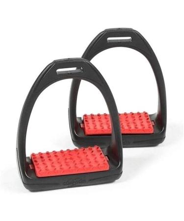 Shires Compositi REFLEX Stirrups (691) Shock Absorbent Colours - Adult (4.75") Black-Black Adult (4.75") - Buy Online on SooperMarket.com