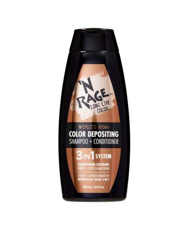 N Rage Color Depositing Shampoo + Conditioner 3 in 1 System (N-Ergized Brown)