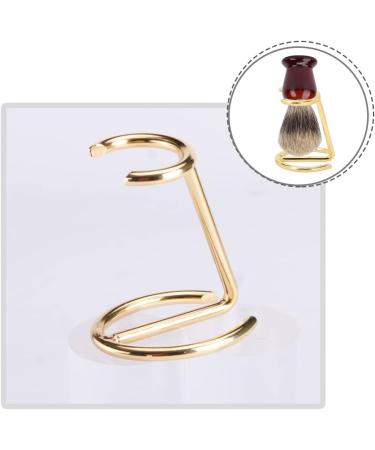 ZBJBinCH Shaving Brush Holder Deluxe Shaving Stand Shaving Razor and Brush Stand for Safety Razor Stand Place manual shaving foam brush Stainless Steel (Golden Without Brush) - Buy Online on SooperMarket.com