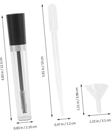 Healeved 8 Sets Refillable Eyelash Cream Bottle Mascara Tubes Empty Clear Mascara for Eyelashes Plastic - Buy Online on SooperMarket.com