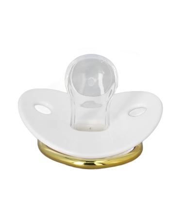 Baby Pacifier Set - Silicone Bling Pacifiers for Comfort & Sleep | Exquisite White Design | Shop Internationally - Buy Online on SooperMarket.com