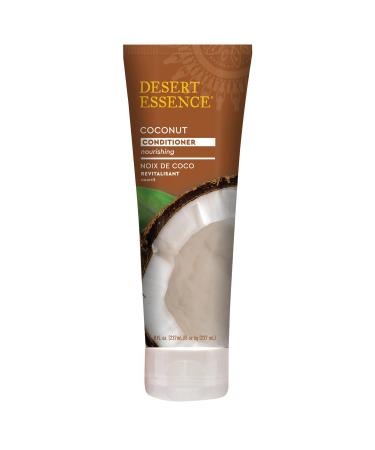 Desert Essence Coconut Conditioner - 8 Fl Oz - Pack of 3 - Strong & Healthy Hair - Restores Natural Luster - Coconut Oil - Jojoba Oil - Sun Flower Oil - Refreshing - Scented